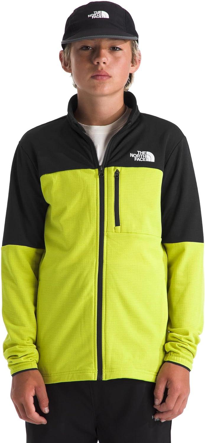 imageThe North Face boys Hike Midlayer Full Zip JacketTnf BlackFizz Lime
