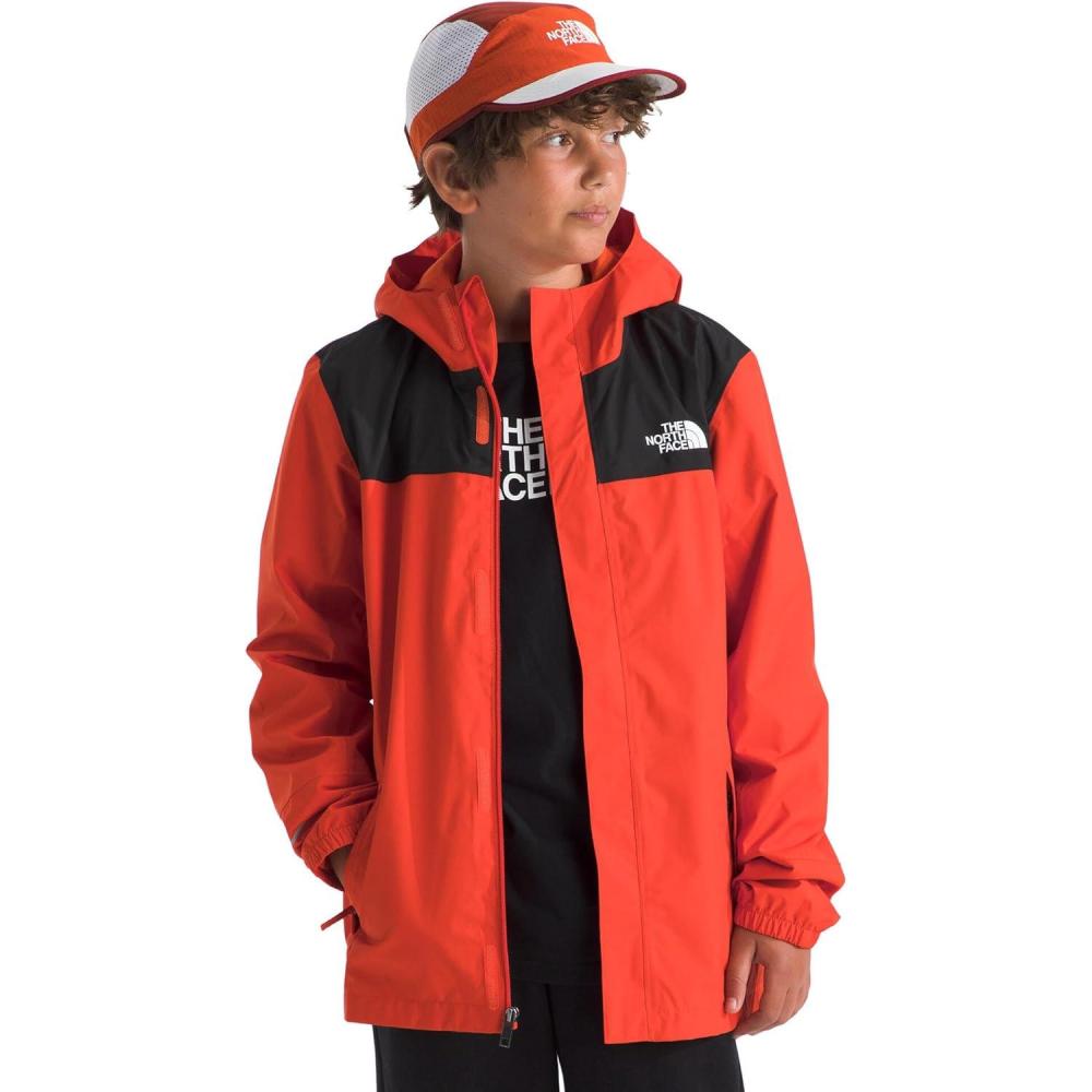 imageTHE NORTH FACE Boys Antora Waterproof Rain JacketLava Red