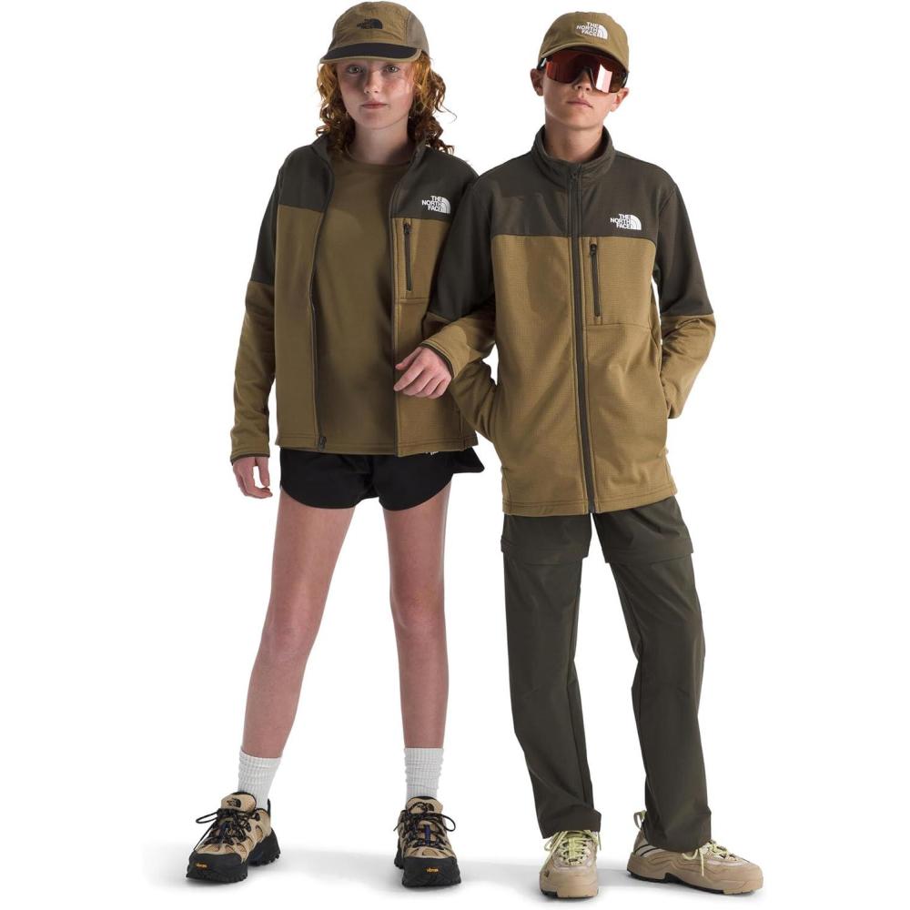 imageThe North Face boys Hike Midlayer Full Zip JacketNew Taupe GreenCedar
