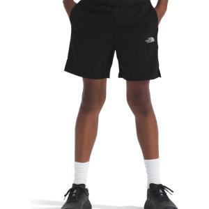 The North Face Boys’ On The Trail Short – Moisture Wicking, Water Repellent Finish, Elastic Waistband, Zip Back Pocket(Tnf Black/Silver Reflective)
