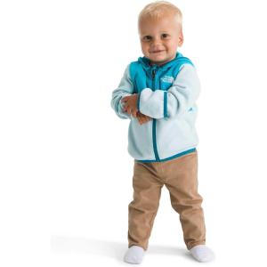 The North Face unisex-baby Glacier Full Zip Hoodie(Meridian Blue/Polar Haze)