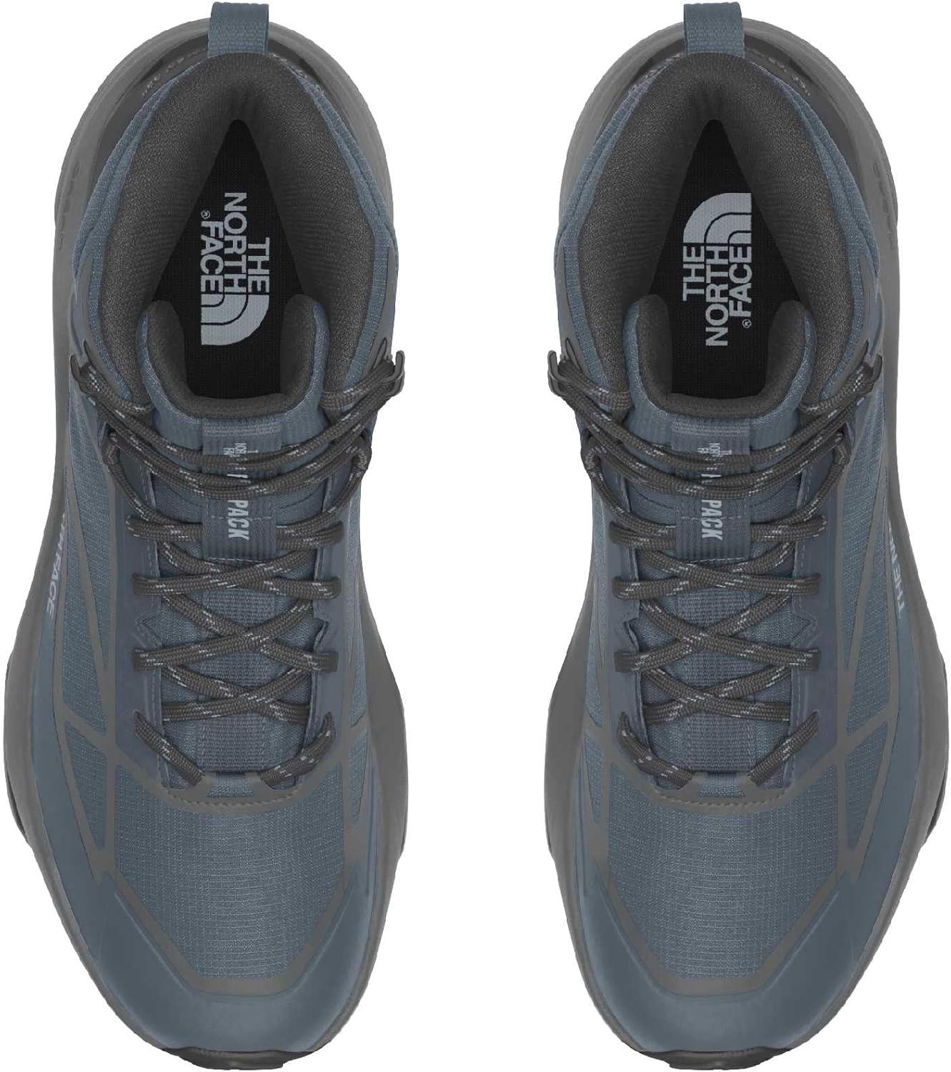 imageThe North Face Mens Fastpack Mid Waterproof Hiking Boot Highly Cushioned Rubber Outsole 5mm LugGranite GreyAnthracite Grey