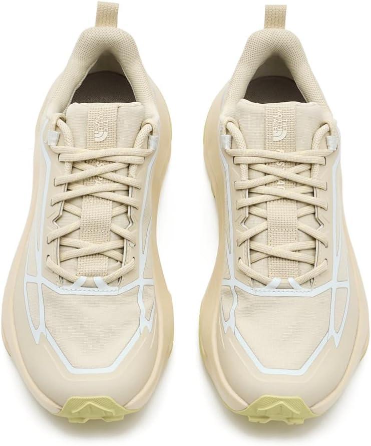 imageThe North Face Womens Fastpack Waterproof Hiking Shoe Highly Cushioned Rubber Outsole 5mm LugsDesert StoneLemon Mist