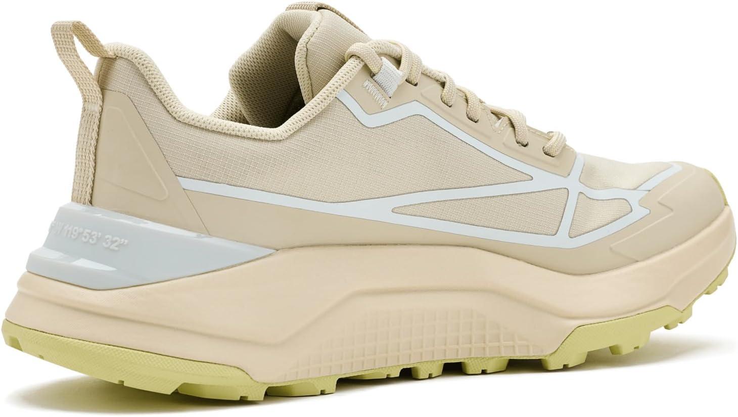 imageThe North Face Womens Fastpack Waterproof Hiking Shoe Highly Cushioned Rubber Outsole 5mm LugsDesert StoneLemon Mist
