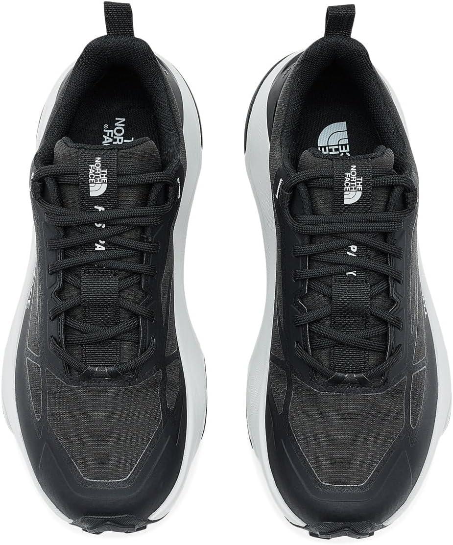 imageThe North Face Womens Fastpack Waterproof Hiking Shoe Highly Cushioned Rubber Outsole 5mm LugsTnf BlackHigh Rise Grey