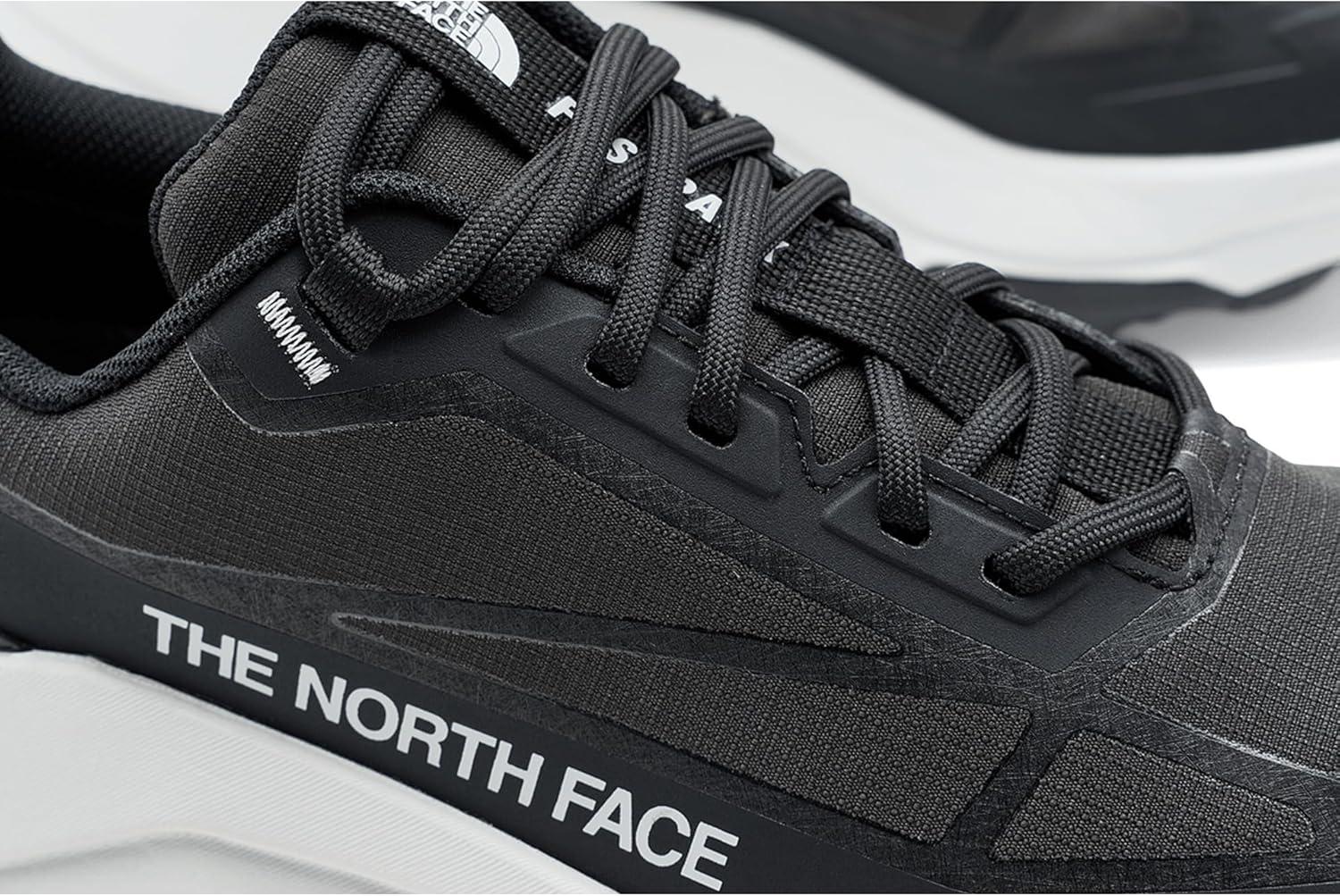 imageThe North Face Womens Fastpack Waterproof Hiking Shoe Highly Cushioned Rubber Outsole 5mm LugsTnf BlackHigh Rise Grey