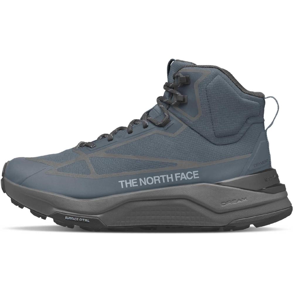 imageThe North Face Mens Fastpack Mid Waterproof Hiking Boot Highly Cushioned Rubber Outsole 5mm LugGranite GreyAnthracite Grey
