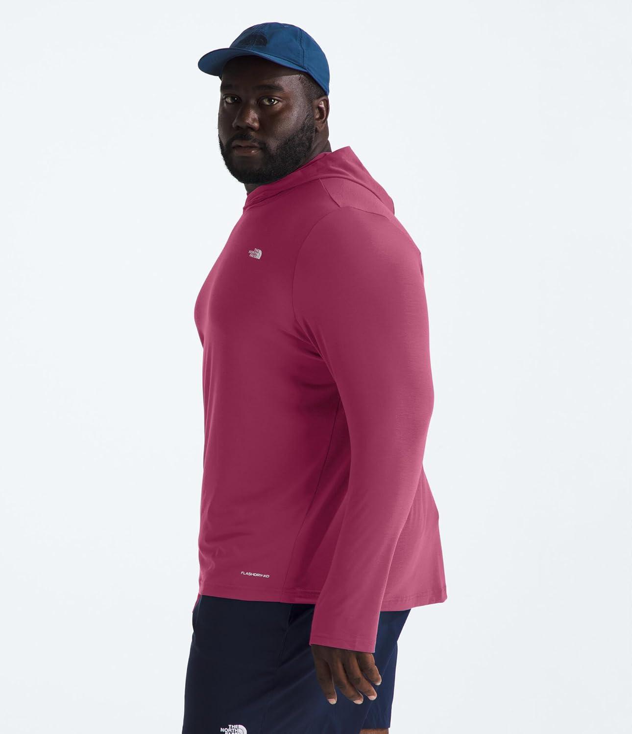 imageTHE NORTH FACE Mens Adventure Sun Hoodie Light amp Breathable With Upf 40 Sun Protection amp 3piece HoodCyber Berry