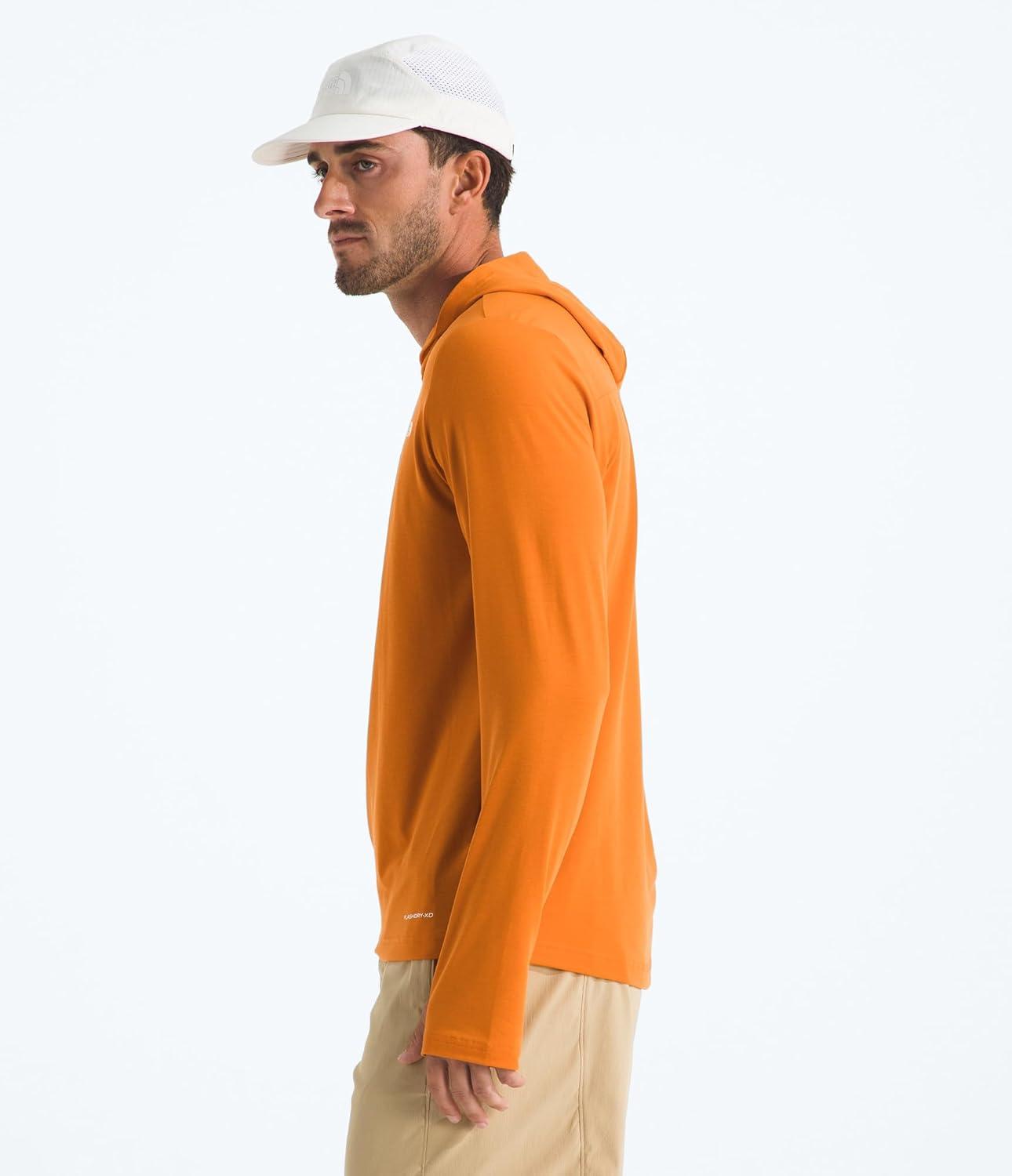 imageTHE NORTH FACE Mens Adventure Sun Hoodie Light amp Breathable With Upf 40 Sun Protection amp 3piece HoodDust Orange
