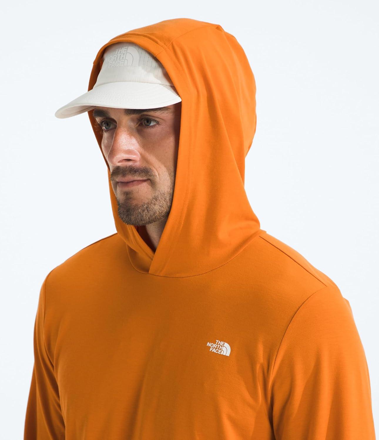 imageTHE NORTH FACE Mens Adventure Sun Hoodie Light amp Breathable With Upf 40 Sun Protection amp 3piece HoodDust Orange