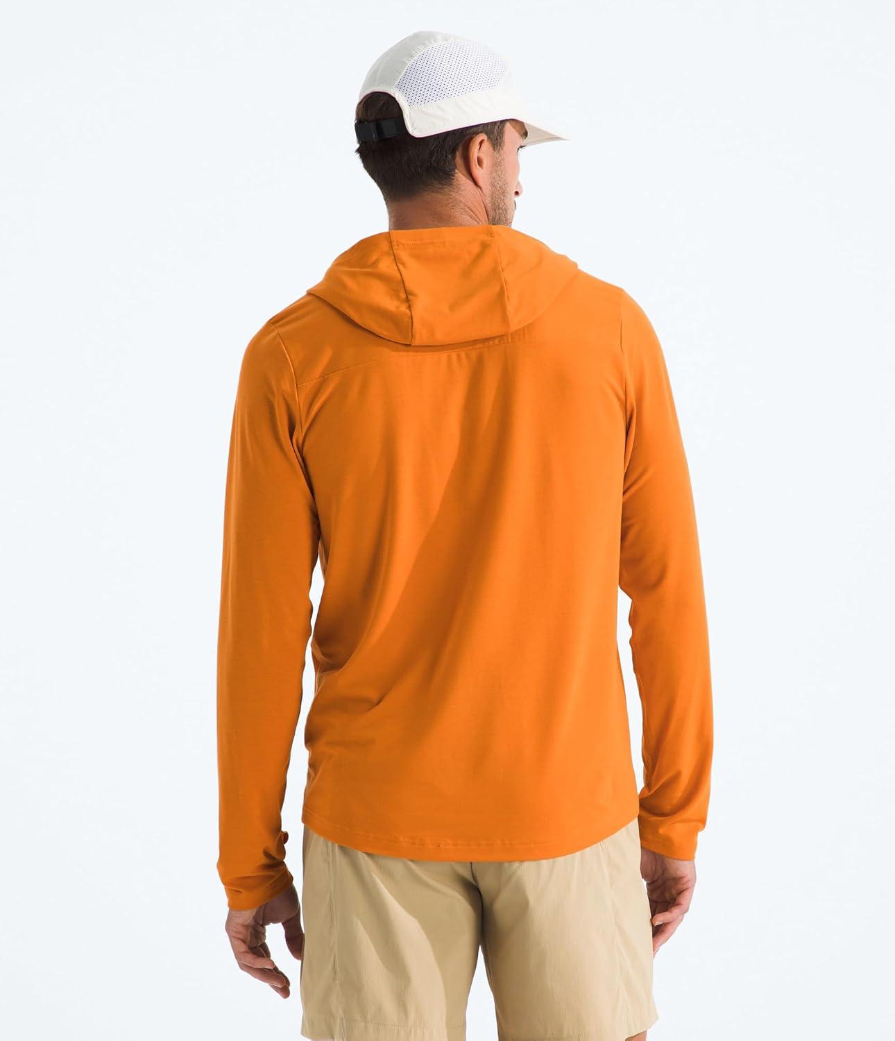 imageTHE NORTH FACE Mens Adventure Sun Hoodie Light amp Breathable With Upf 40 Sun Protection amp 3piece HoodDust Orange