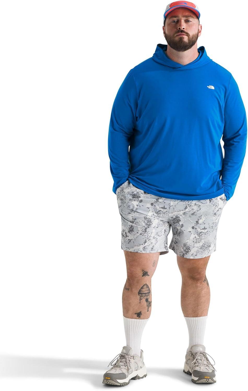 imageTHE NORTH FACE Mens Adventure Sun Hoodie Light amp Breathable With Upf 40 Sun Protection amp 3piece HoodHero Blue