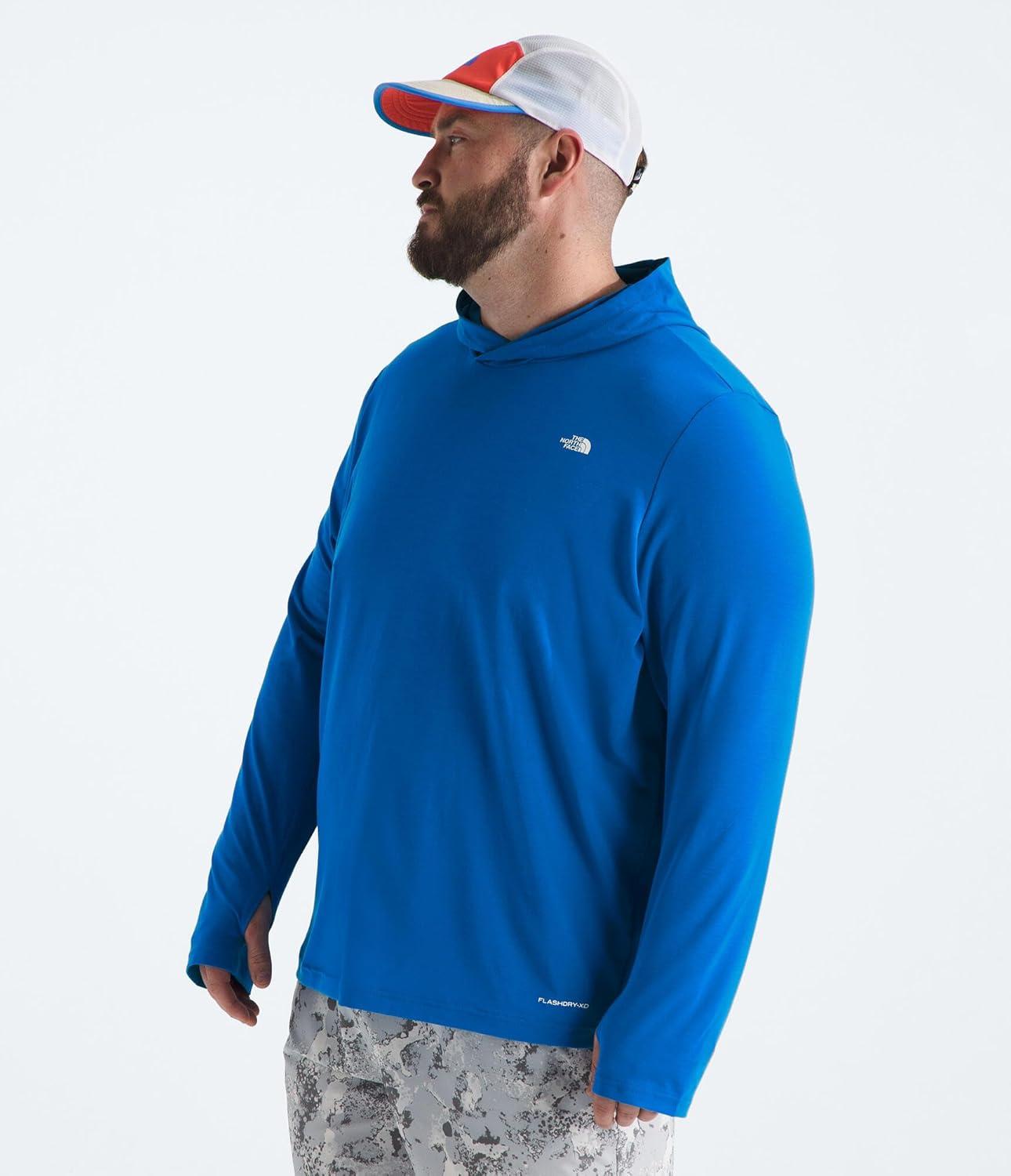 imageTHE NORTH FACE Mens Adventure Sun Hoodie Light amp Breathable With Upf 40 Sun Protection amp 3piece HoodHero Blue