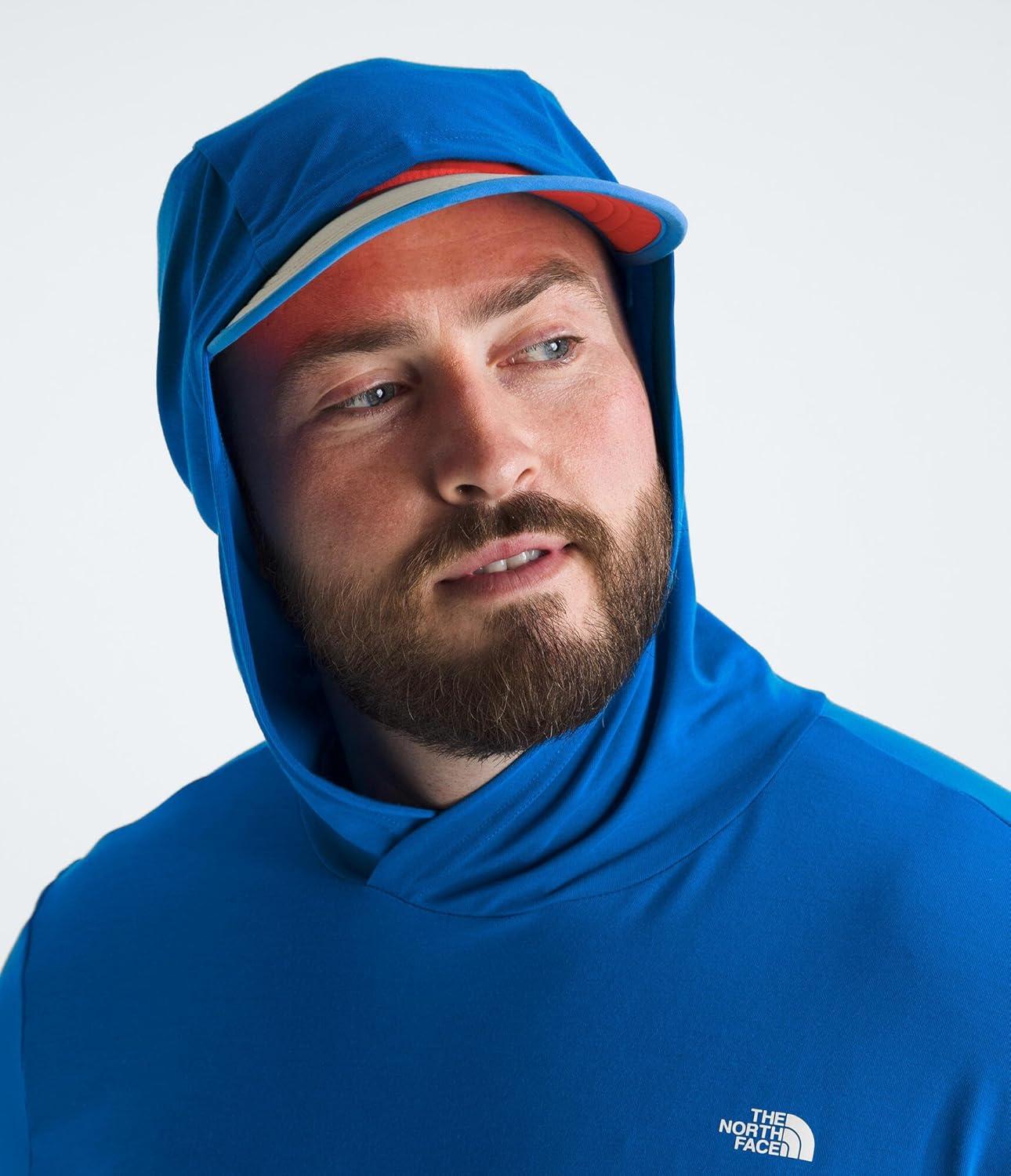 imageTHE NORTH FACE Mens Adventure Sun Hoodie Light amp Breathable With Upf 40 Sun Protection amp 3piece HoodHero Blue