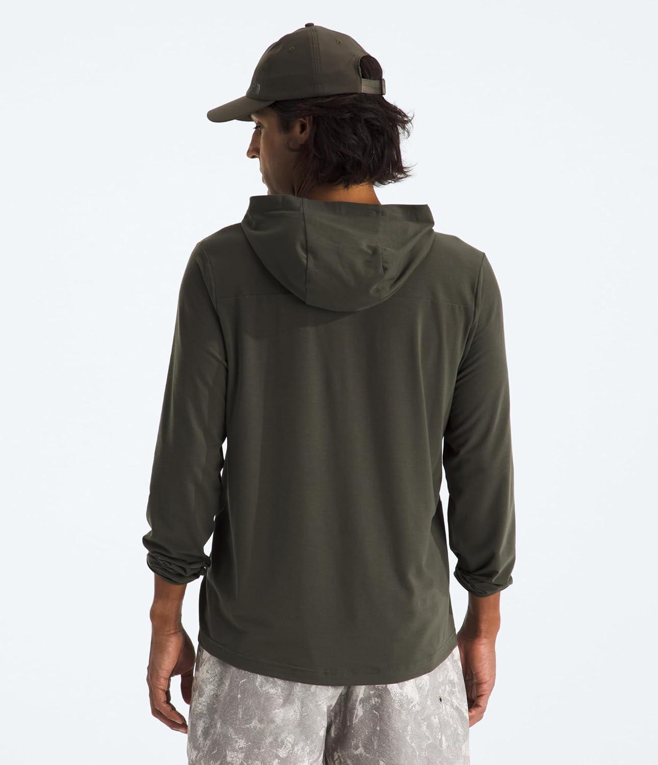 imageTHE NORTH FACE Mens Adventure Sun Hoodie Light amp Breathable With Upf 40 Sun Protection amp 3piece HoodNew Taupe Green