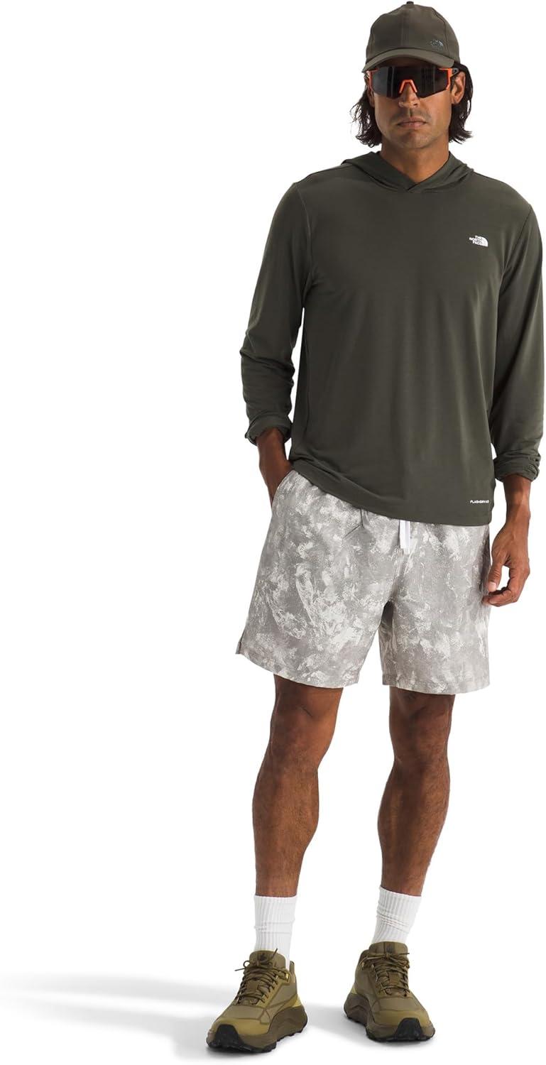 imageTHE NORTH FACE Mens Adventure Sun Hoodie Light amp Breathable With Upf 40 Sun Protection amp 3piece HoodNew Taupe Green
