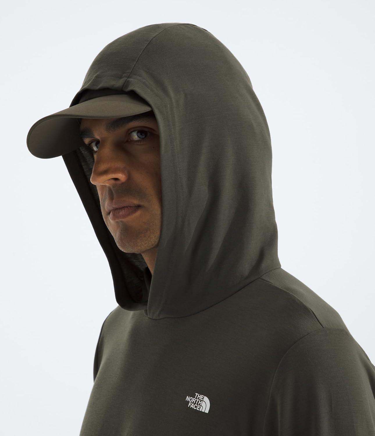 imageTHE NORTH FACE Mens Adventure Sun Hoodie Light amp Breathable With Upf 40 Sun Protection amp 3piece HoodNew Taupe Green
