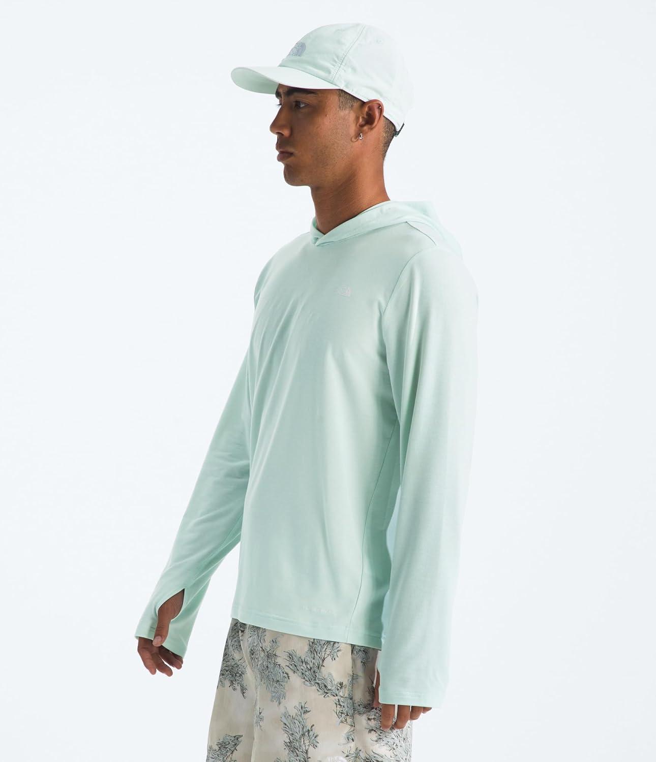 imageTHE NORTH FACE Mens Adventure Sun Hoodie Light amp Breathable With Upf 40 Sun Protection amp 3piece HoodOpal Frost