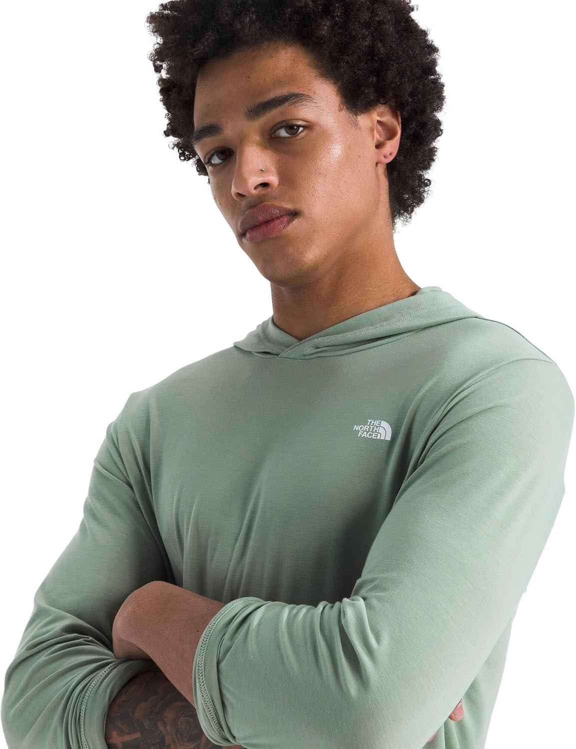 imageTHE NORTH FACE Mens Adventure Sun Hoodie Light amp Breathable With Upf 40 Sun Protection amp 3piece HoodSlate Moss