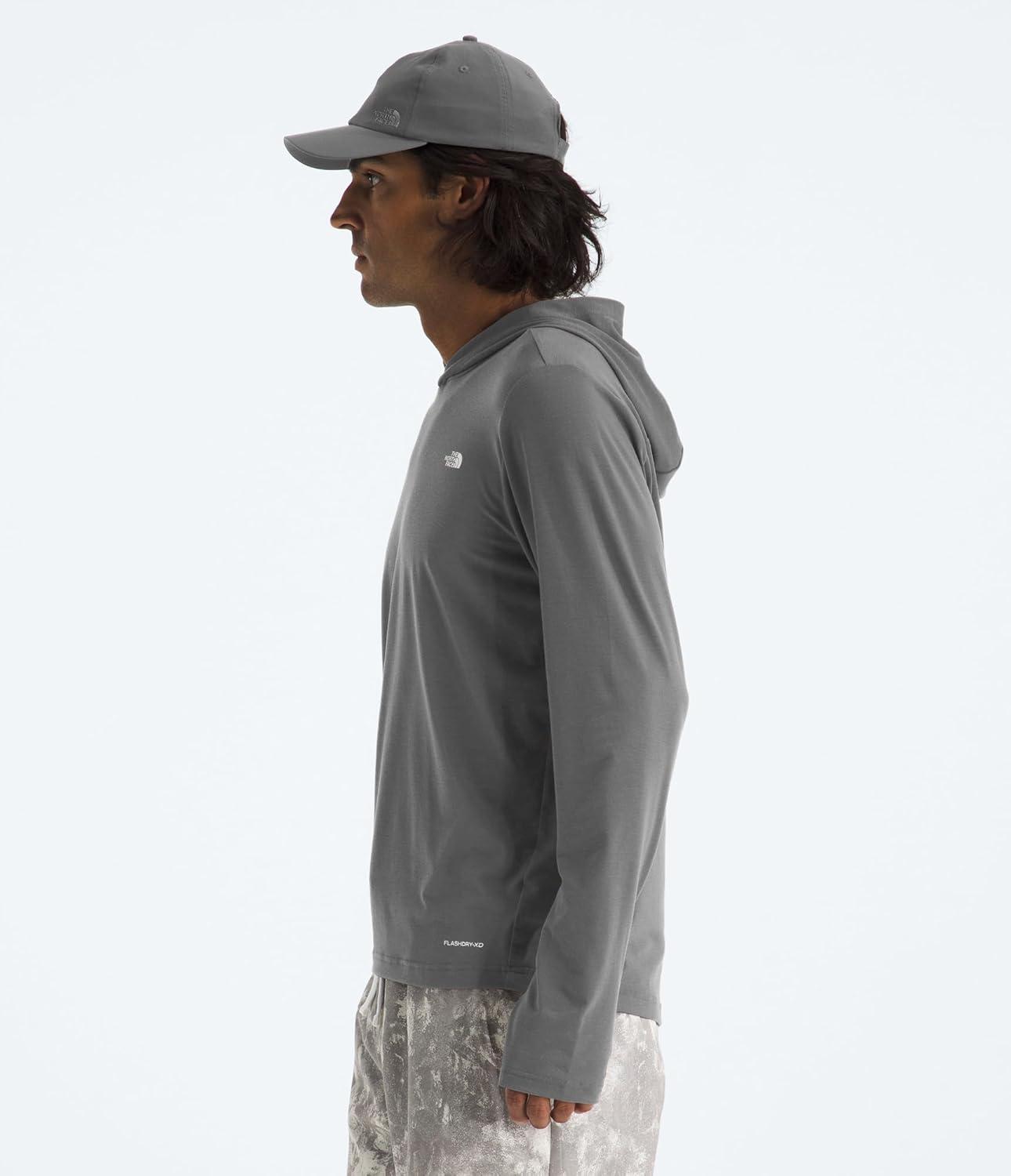 imageTHE NORTH FACE Mens Adventure Sun Hoodie Light amp Breathable With Upf 40 Sun Protection amp 3piece HoodSmoked Pearl