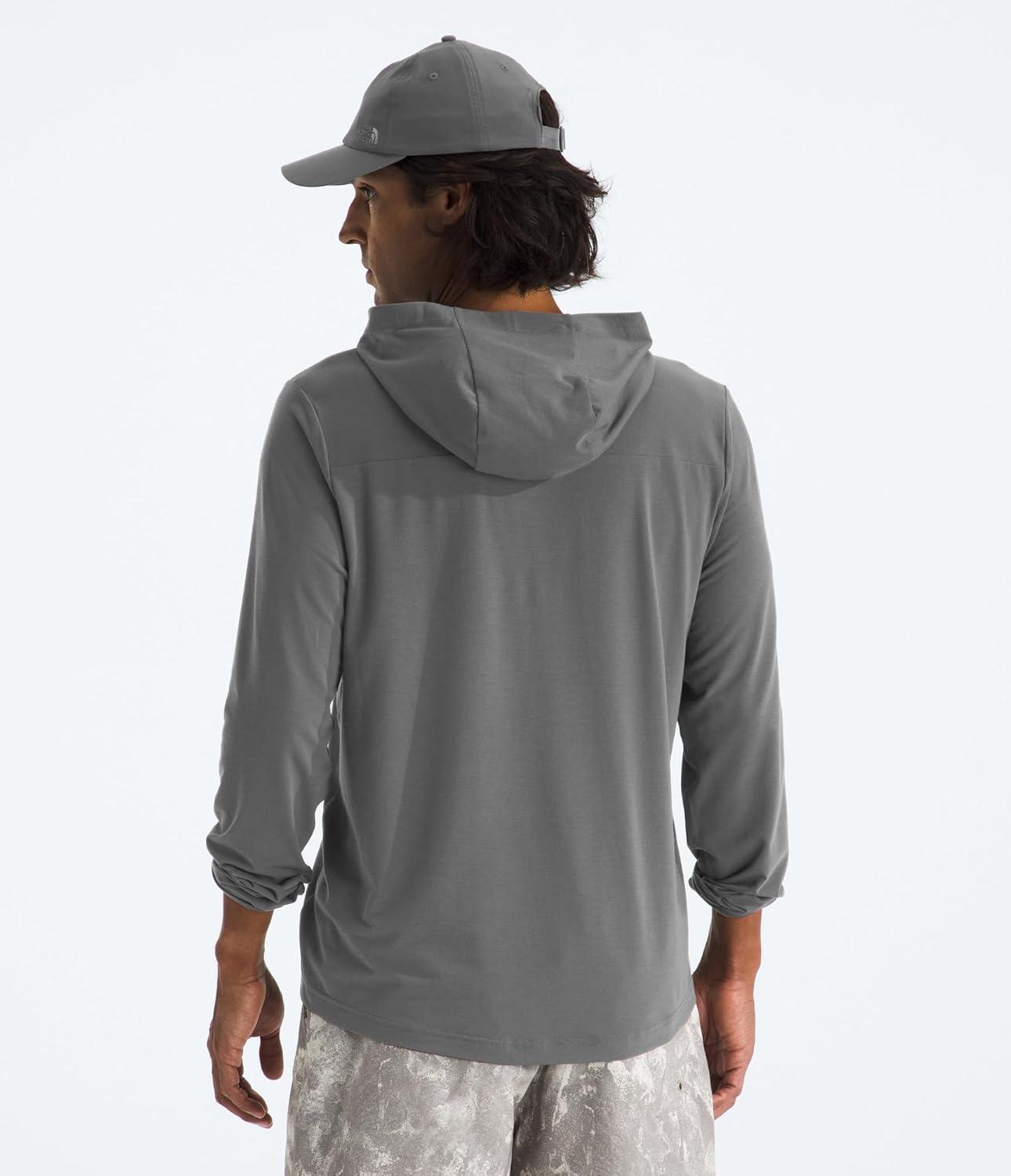 imageTHE NORTH FACE Mens Adventure Sun Hoodie Light amp Breathable With Upf 40 Sun Protection amp 3piece HoodSmoked Pearl