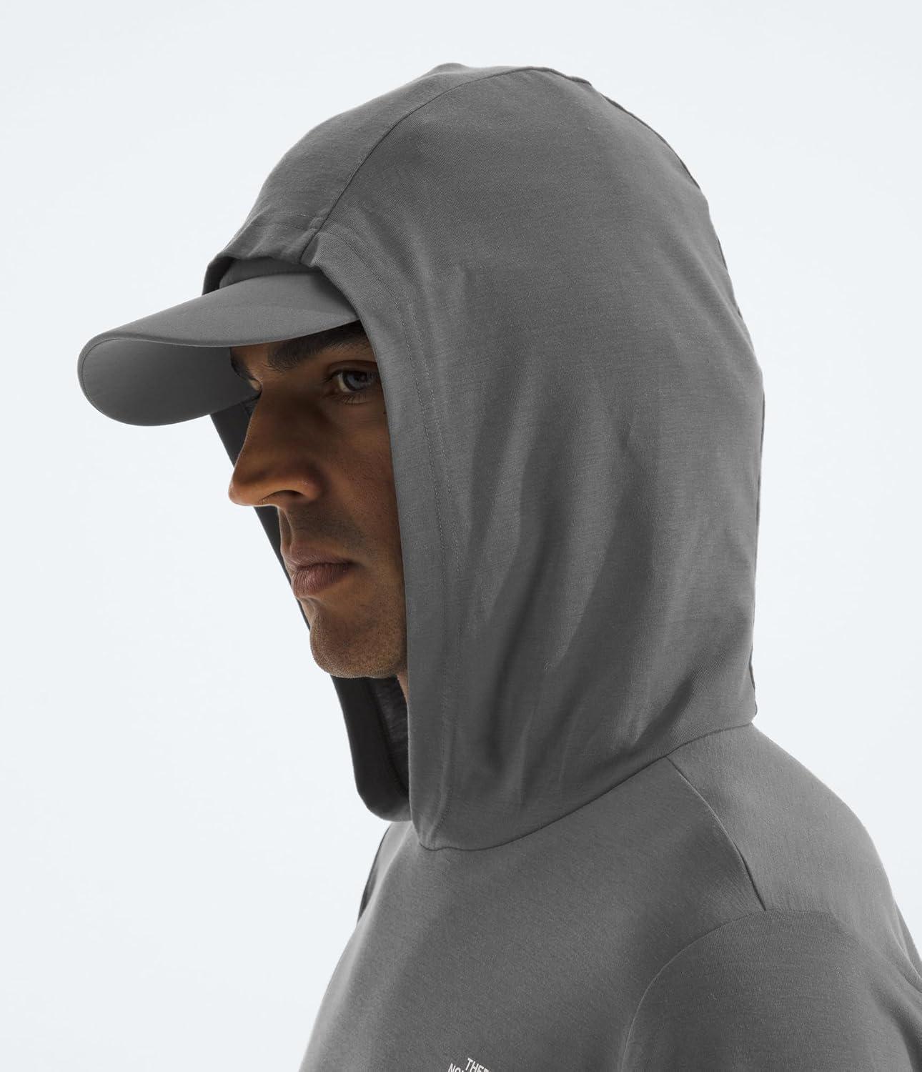 imageTHE NORTH FACE Mens Adventure Sun Hoodie Light amp Breathable With Upf 40 Sun Protection amp 3piece HoodSmoked Pearl