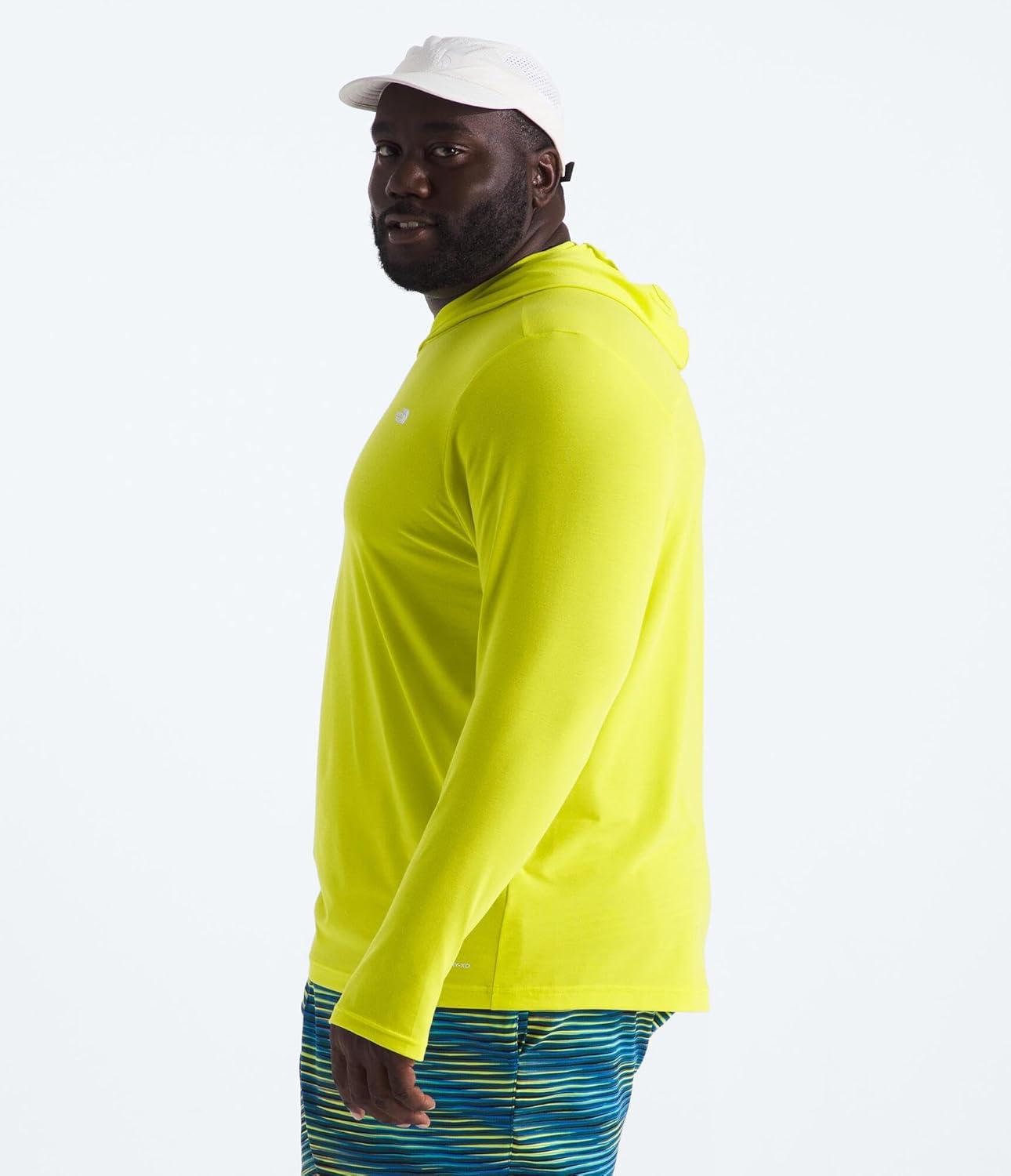 imageTHE NORTH FACE Mens Adventure Sun Hoodie Light amp Breathable With Upf 40 Sun Protection amp 3piece HoodSulphur Spring Green