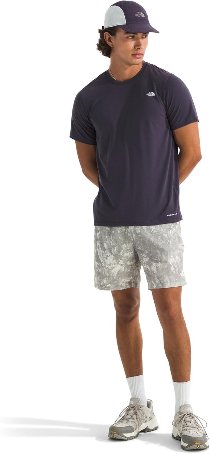 imageTHE NORTH FACE Mens Adventure Tee Lightweight amp Stretchy Shirt With Setin Sleeves amp Heat Transfer LogoEndless Dusk