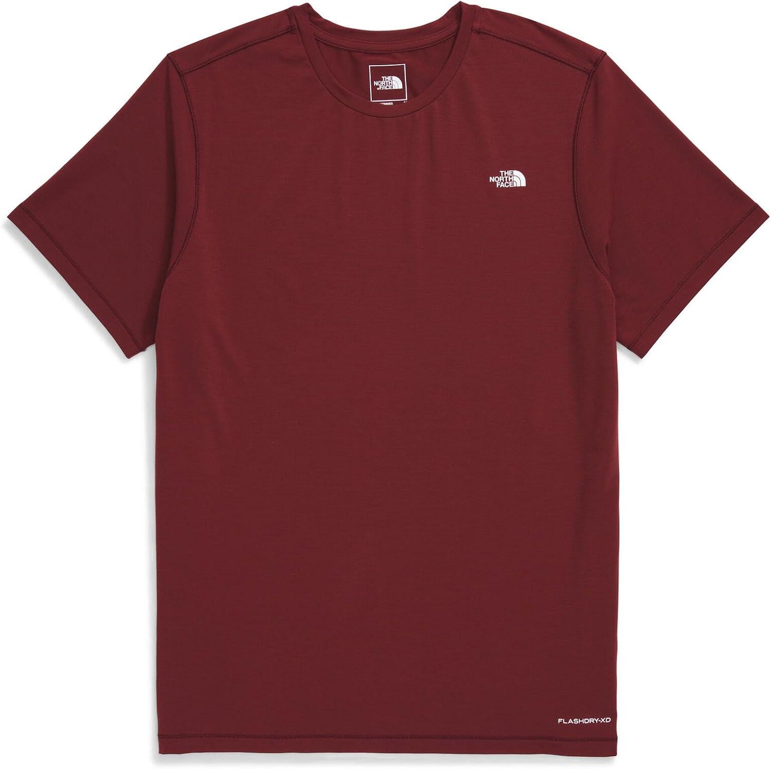 imageTHE NORTH FACE Mens Adventure Tee Lightweight amp Stretchy Shirt With Setin Sleeves amp Heat Transfer LogoSumac