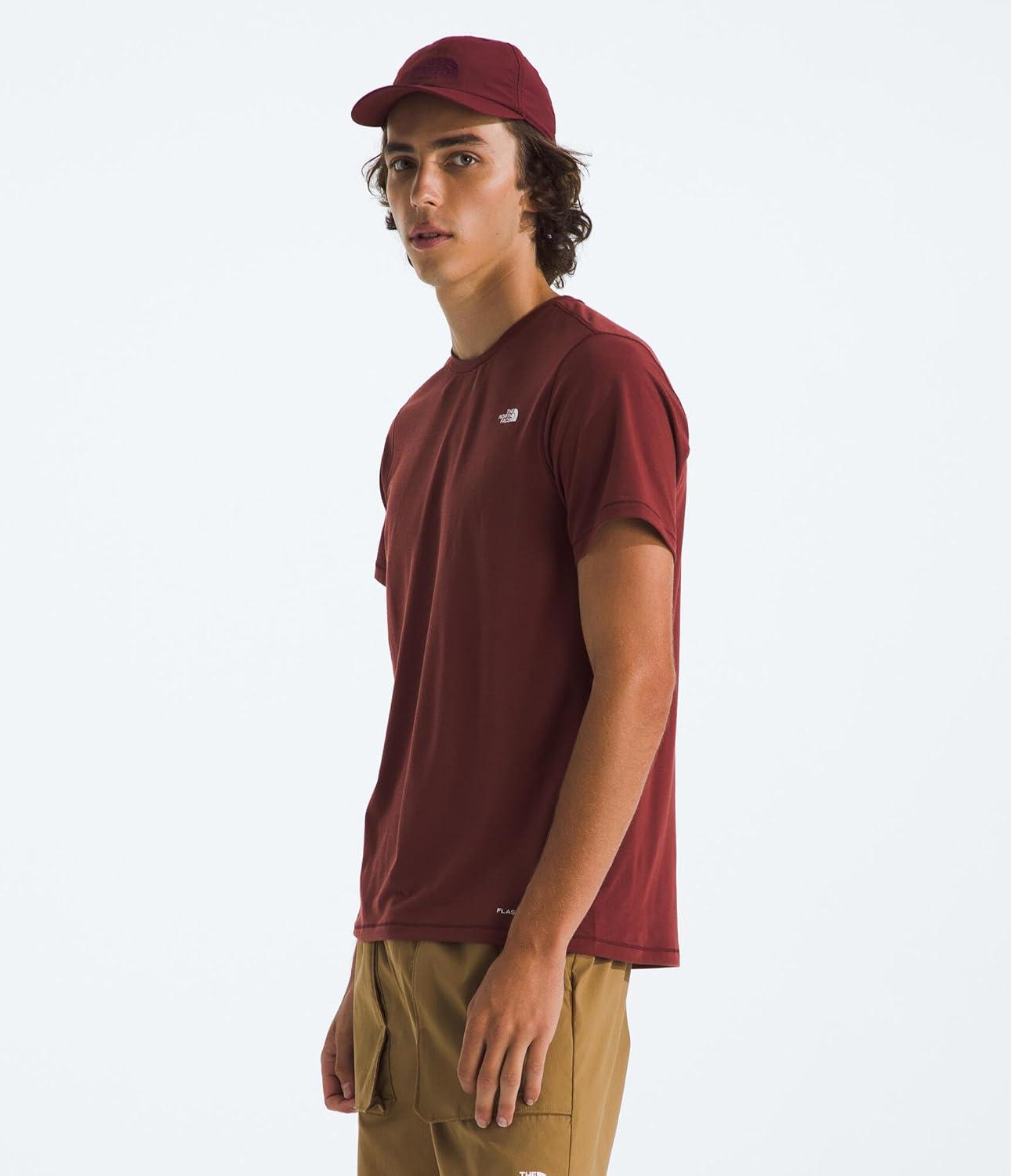 imageTHE NORTH FACE Mens Adventure Tee Lightweight amp Stretchy Shirt With Setin Sleeves amp Heat Transfer LogoSumac