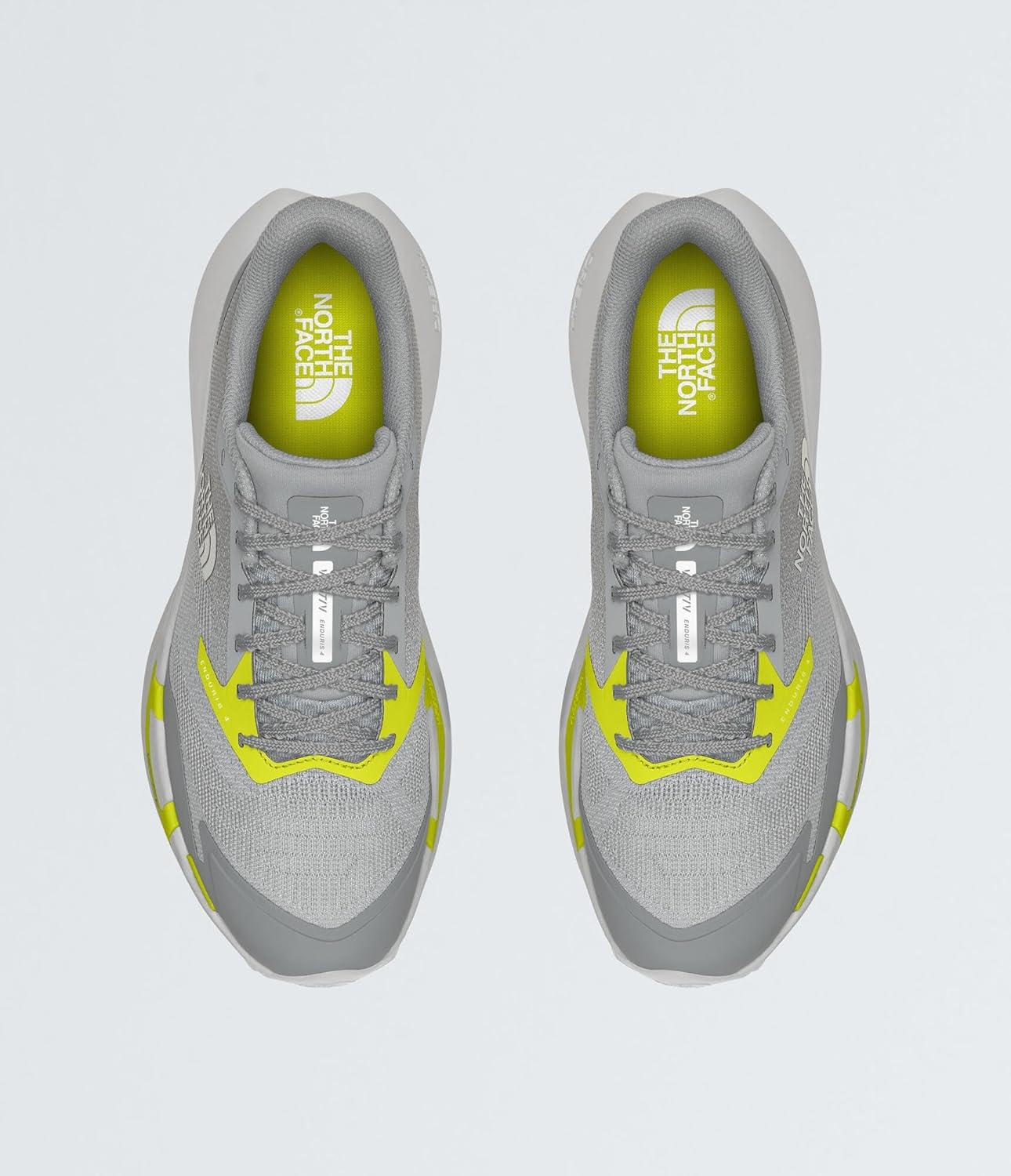 imageThe North Face Mens Vectiv Enduris 4 Trail Running Shoe CushionedHigh Rise GreySulphur Spring Green