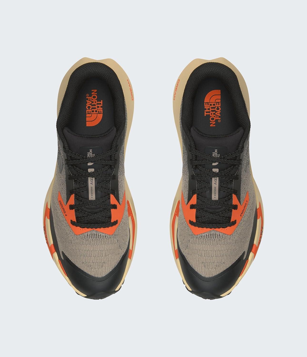 imageThe North Face Mens Vectiv Enduris 4 Trail Running Shoe CushionedSolar FlareTnf Black