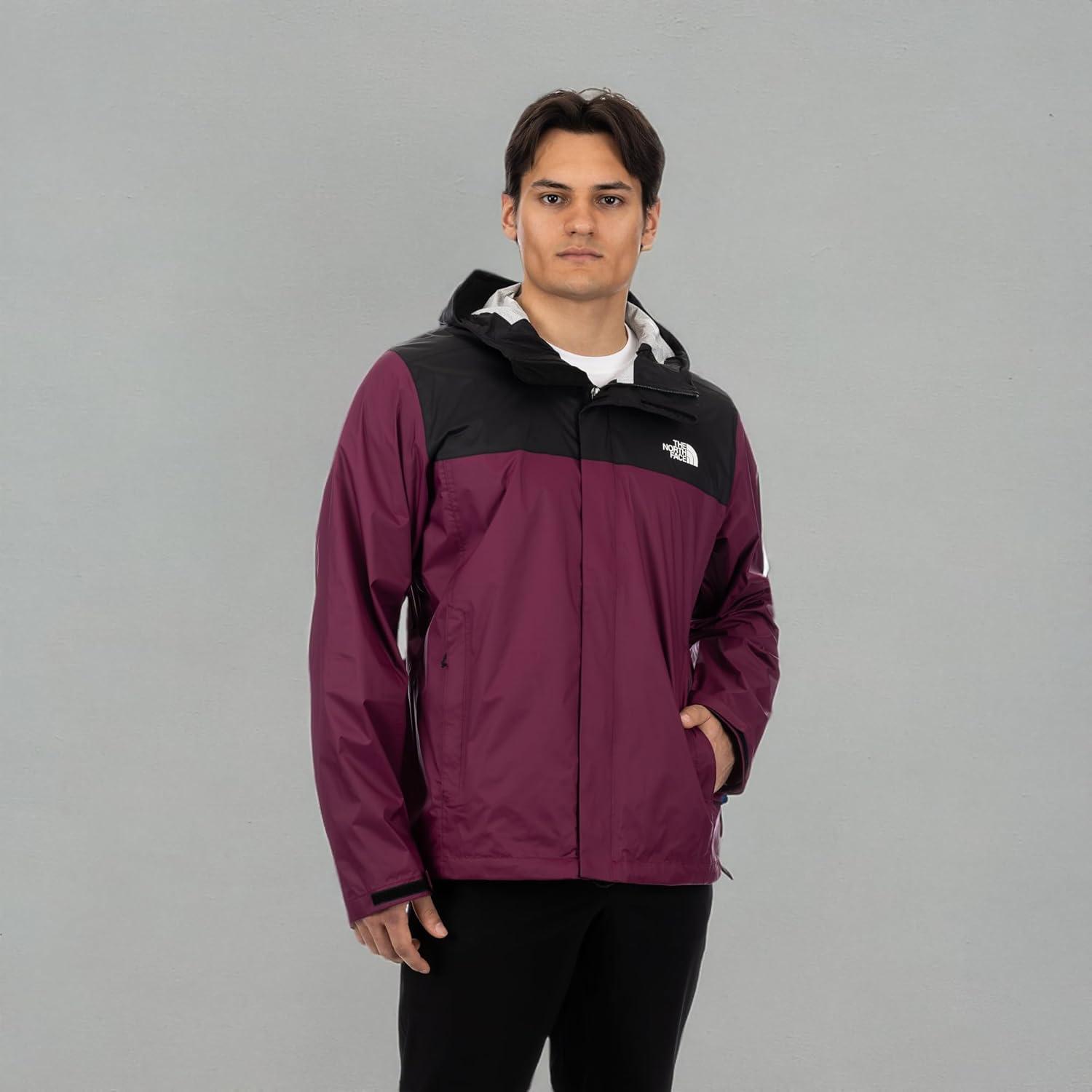 imageThe North Face mens Venture 2 Jacket Waterproof amp Windproof Hooded Raincoat Adjustable Hood Breathable PitzipsBoysenberry