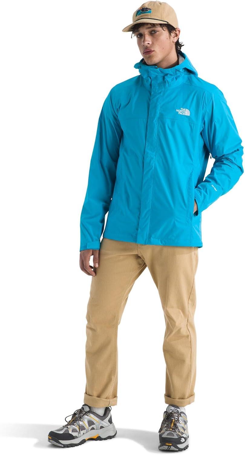 imageThe North Face mens Venture 2 Jacket Waterproof amp Windproof Hooded Raincoat Adjustable Hood Breathable PitzipsMeridian Blue