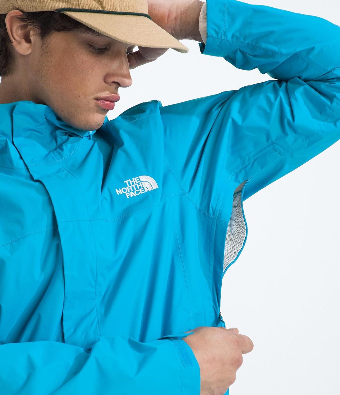 imageThe North Face mens Venture 2 Jacket Waterproof amp Windproof Hooded Raincoat Adjustable Hood Breathable PitzipsMeridian Blue