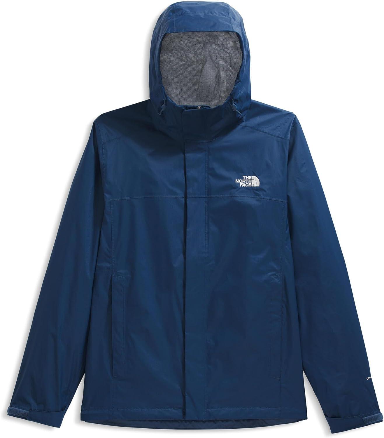 imageThe North Face mens Venture 2 Jacket Waterproof amp Windproof Hooded Raincoat Adjustable Hood Breathable PitzipsShady Blue