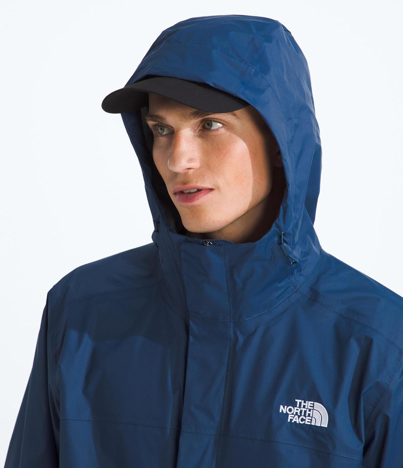 imageThe North Face mens Venture 2 Jacket Waterproof amp Windproof Hooded Raincoat Adjustable Hood Breathable PitzipsShady Blue