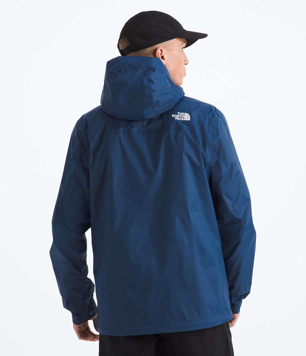 imageThe North Face mens Venture 2 Jacket Waterproof amp Windproof Hooded Raincoat Adjustable Hood Breathable PitzipsShady Blue