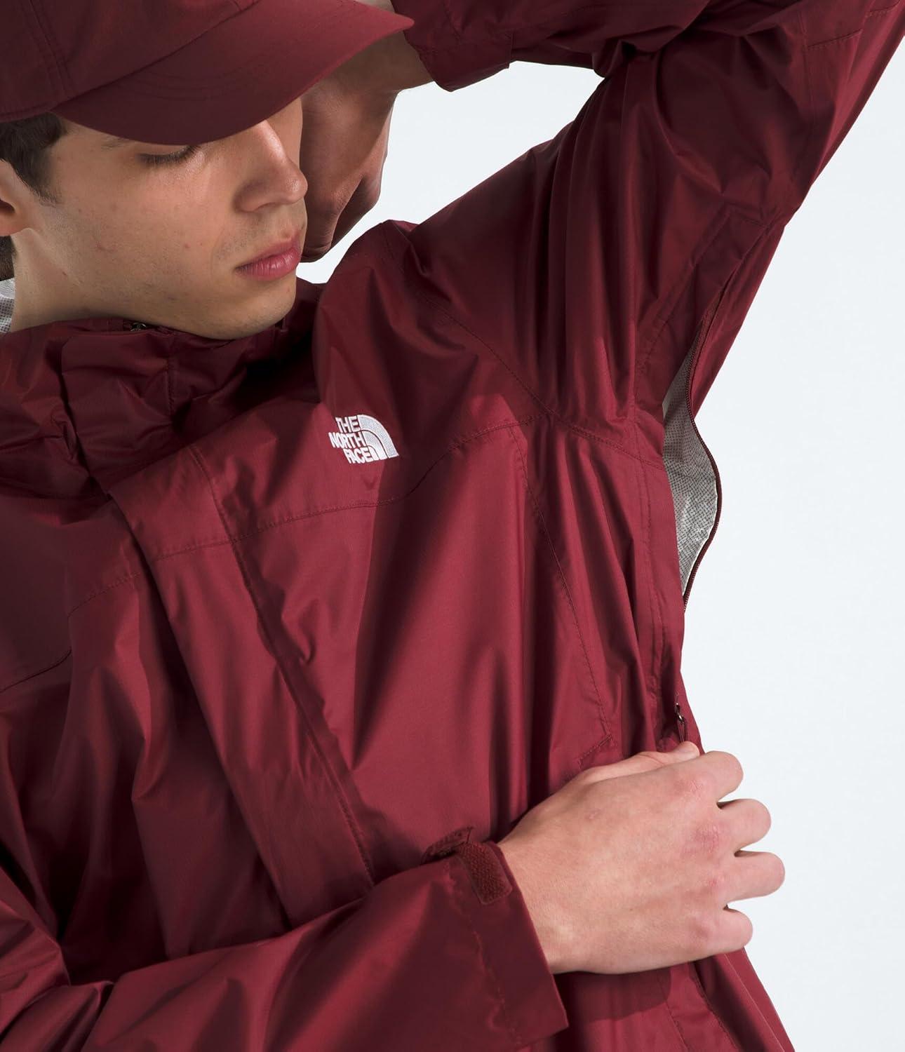 imageThe North Face mens Venture 2 Jacket Waterproof amp Windproof Hooded Raincoat Adjustable Hood Breathable PitzipsSumac