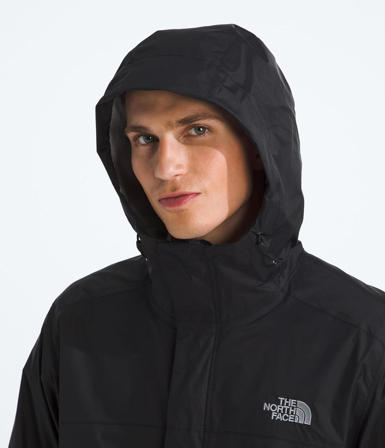 imageThe North Face mens Venture 2 Jacket Waterproof amp Windproof Hooded Raincoat Adjustable Hood Breathable PitzipsTnf Black