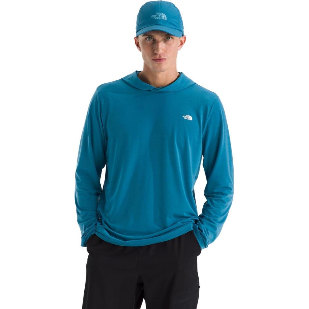 imageTHE NORTH FACE Mens Adventure Sun Hoodie Light amp Breathable With Upf 40 Sun Protection amp 3piece HoodDusk Blue