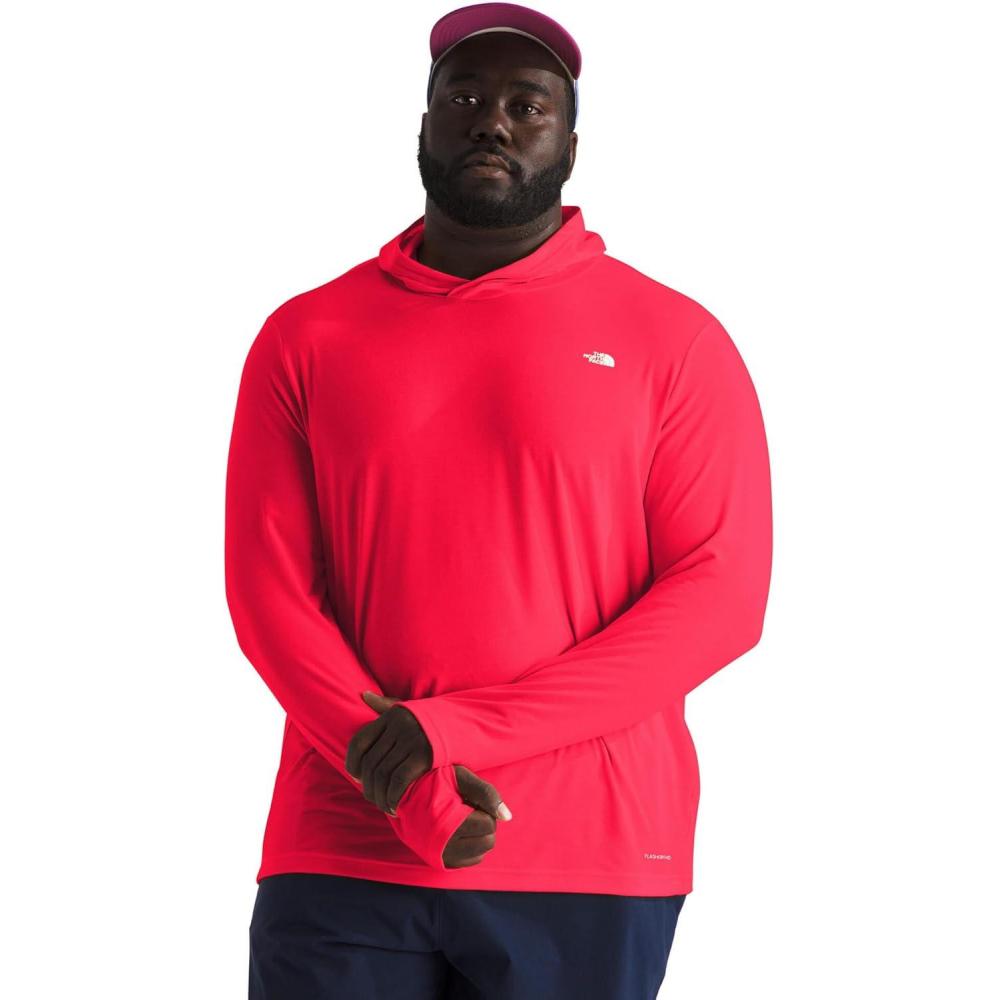 imageTHE NORTH FACE Mens Adventure Sun Hoodie Light amp Breathable With Upf 40 Sun Protection amp 3piece HoodHibiscus
