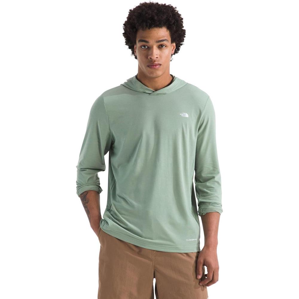 imageTHE NORTH FACE Mens Adventure Sun Hoodie Light amp Breathable With Upf 40 Sun Protection amp 3piece HoodSlate Moss