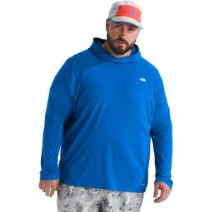 THE NORTH FACE Men’s Adventure Sun Hoodie | Light & Breathable With Upf 40+ Sun Protection & 3-piece Hood(Hero Blue)