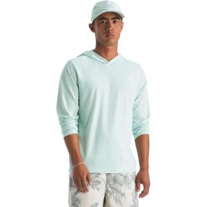 THE NORTH FACE Men’s Adventure Sun Hoodie | Light & Breathable With Upf 40+ Sun Protection & 3-piece Hood(Opal Frost)