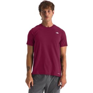 THE NORTH FACE Men’s Adventure Tee | Lightweight & Stretchy Shirt With Set-in Sleeves & Heat Transfer Logo(Cyber Berry)