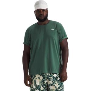 THE NORTH FACE Men’s Adventure Tee | Lightweight & Stretchy Shirt With Set-in Sleeves & Heat Transfer Logo(Duck Green)