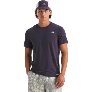 THE NORTH FACE Men’s Adventure Tee | Lightweight & Stretchy Shirt With Set-in Sleeves & Heat Transfer Logo(Endless Dusk)