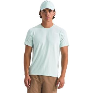 THE NORTH FACE Men’s Adventure Tee | Lightweight & Stretchy Shirt With Set-in Sleeves & Heat Transfer Logo(Opal Frost)