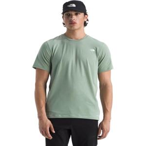 THE NORTH FACE Men’s Adventure Tee | Lightweight & Stretchy Shirt With Set-in Sleeves & Heat Transfer Logo(Slate Moss)